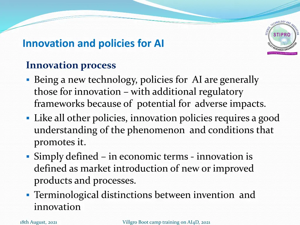 innovation and policies for ai