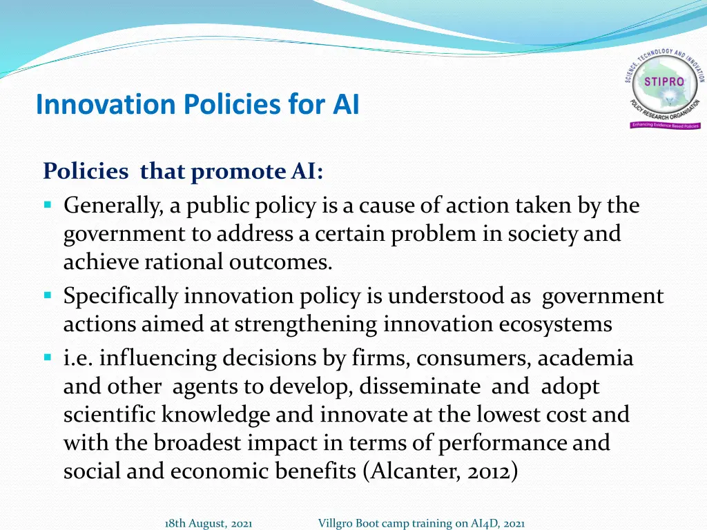 innovation policies for ai