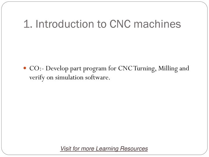 1 introduction to cnc machines