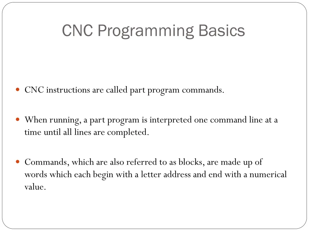 cnc programming basics