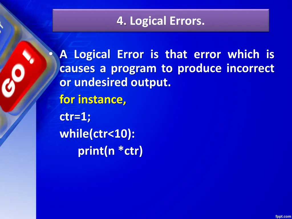 4 logical errors