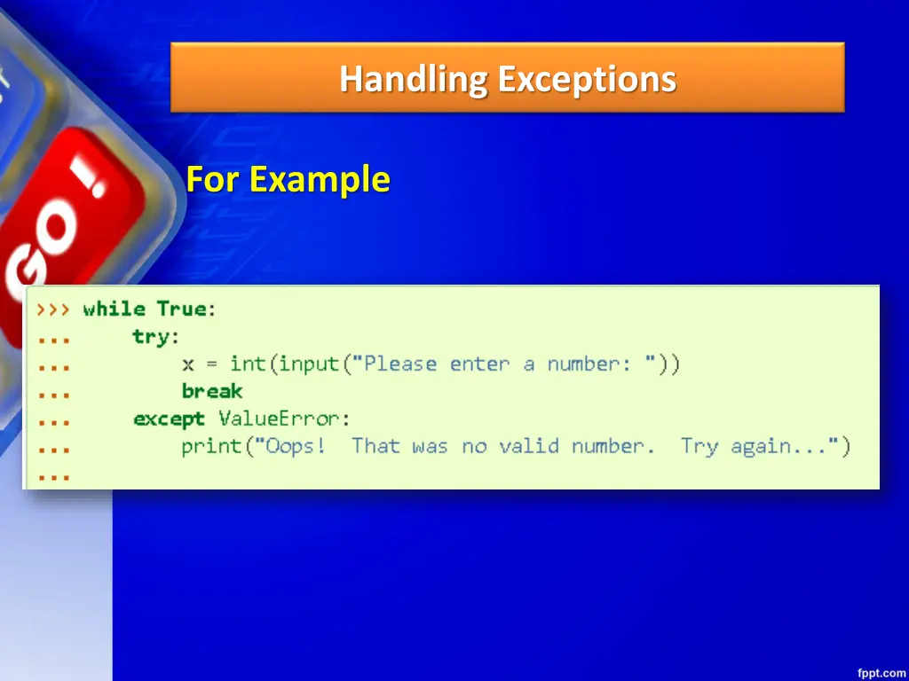 handling exceptions 2