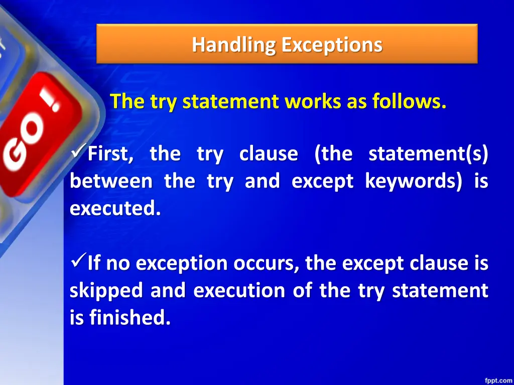 handling exceptions 3