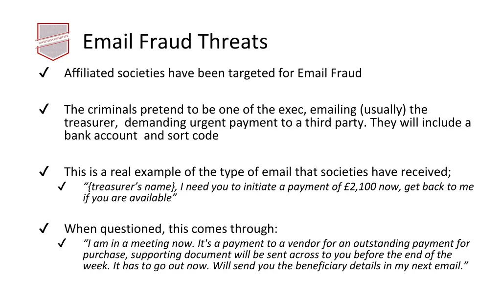 email fraud threats