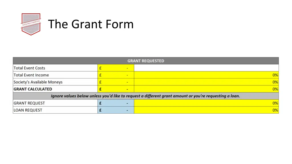 the grant form 3