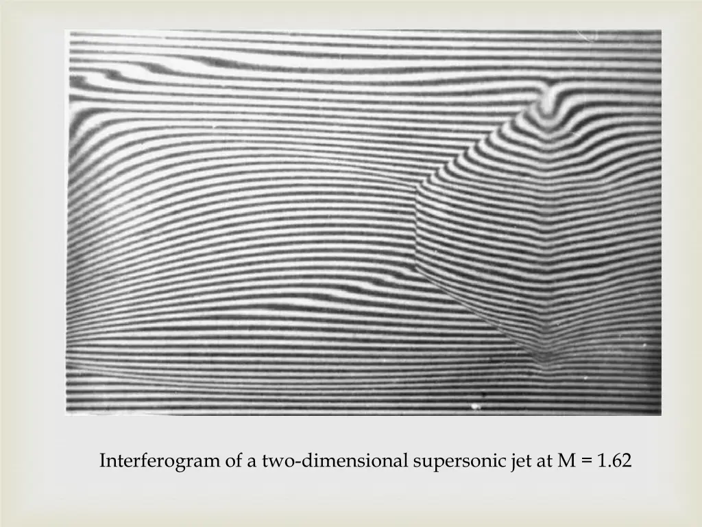 interferogram of a two dimensional supersonic