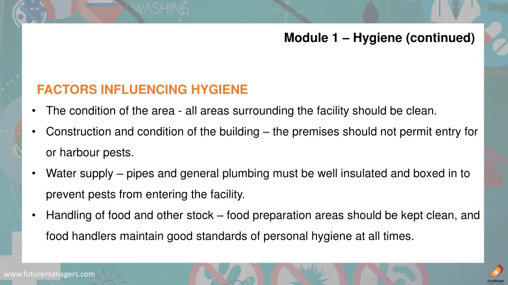 module 1 hygiene continued 1