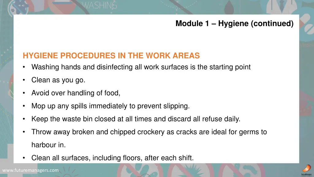 module 1 hygiene continued 2