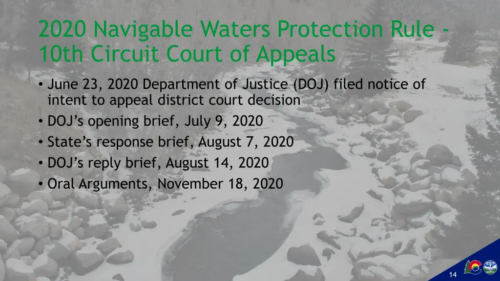 2020 navigable waters protection rule 10th