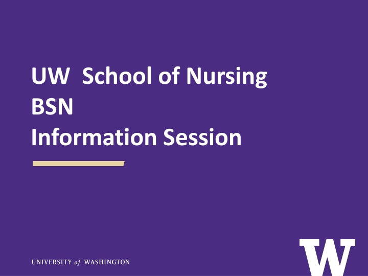 uw school of nursing bsn information session