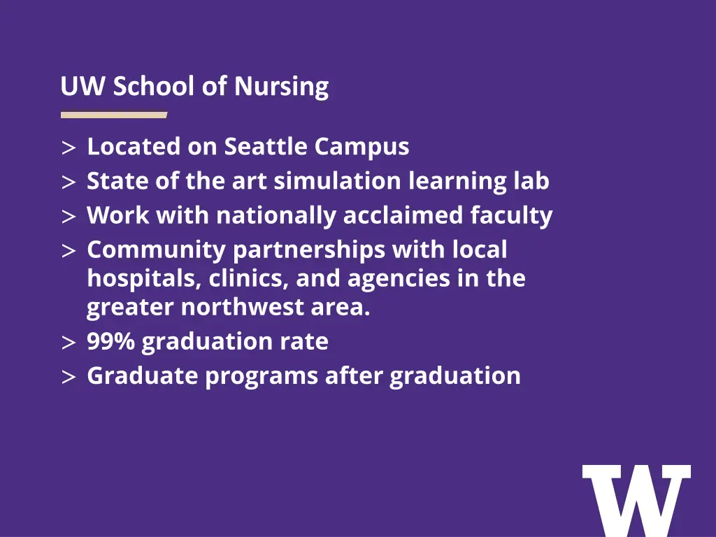 uw school of nursing