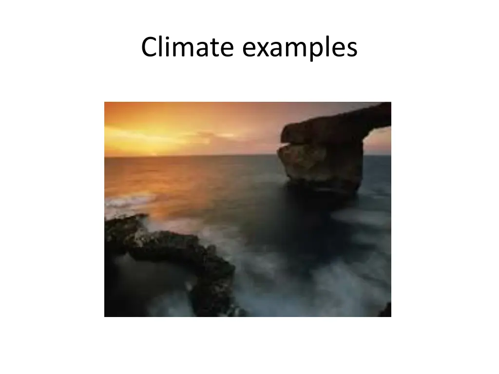 climate examples