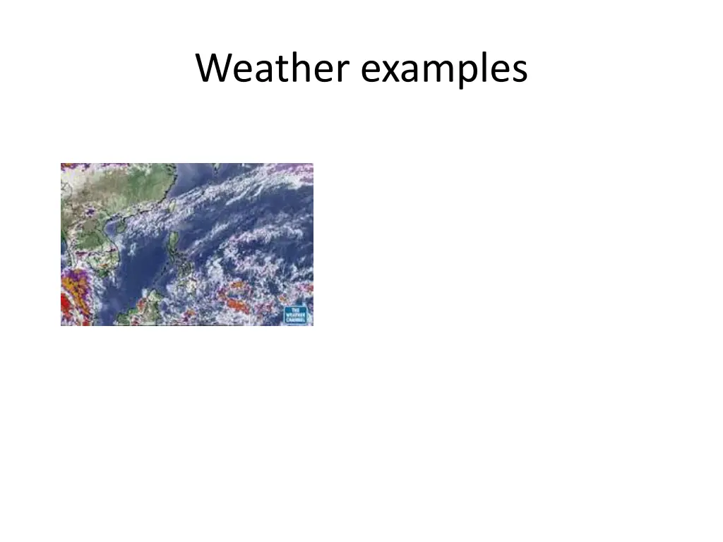 weather examples