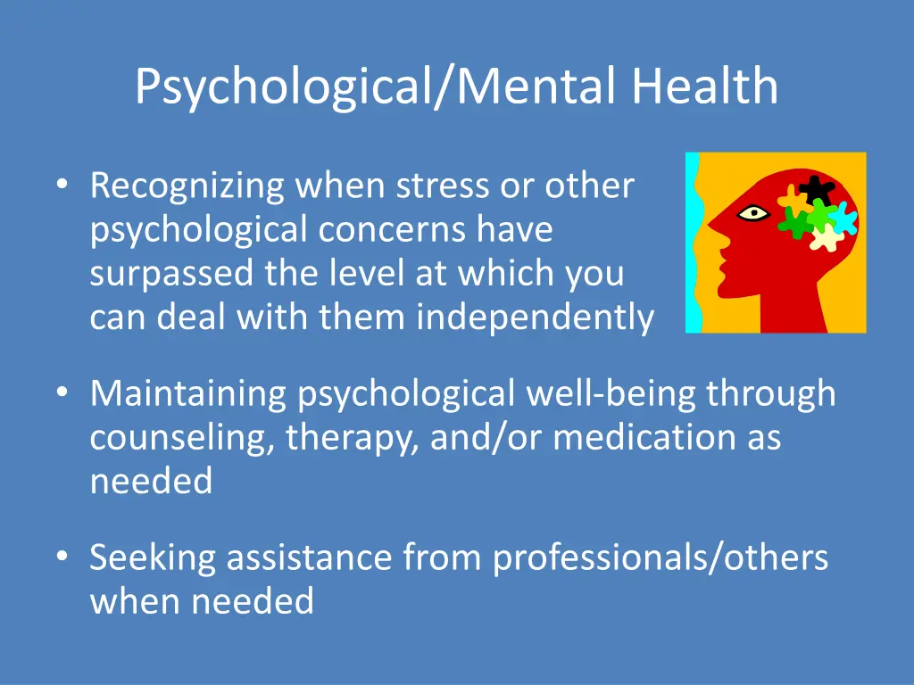 psychological mental health