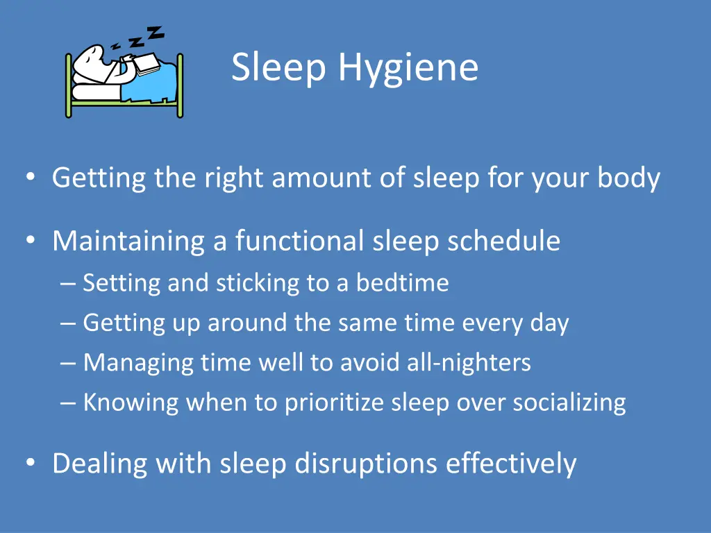 sleep hygiene