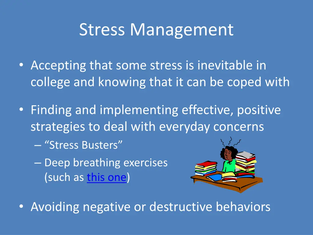 stress management