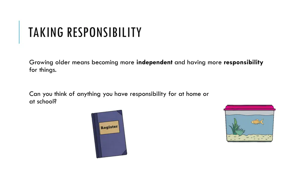 taking responsibility