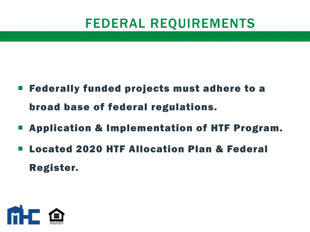 federal requirements