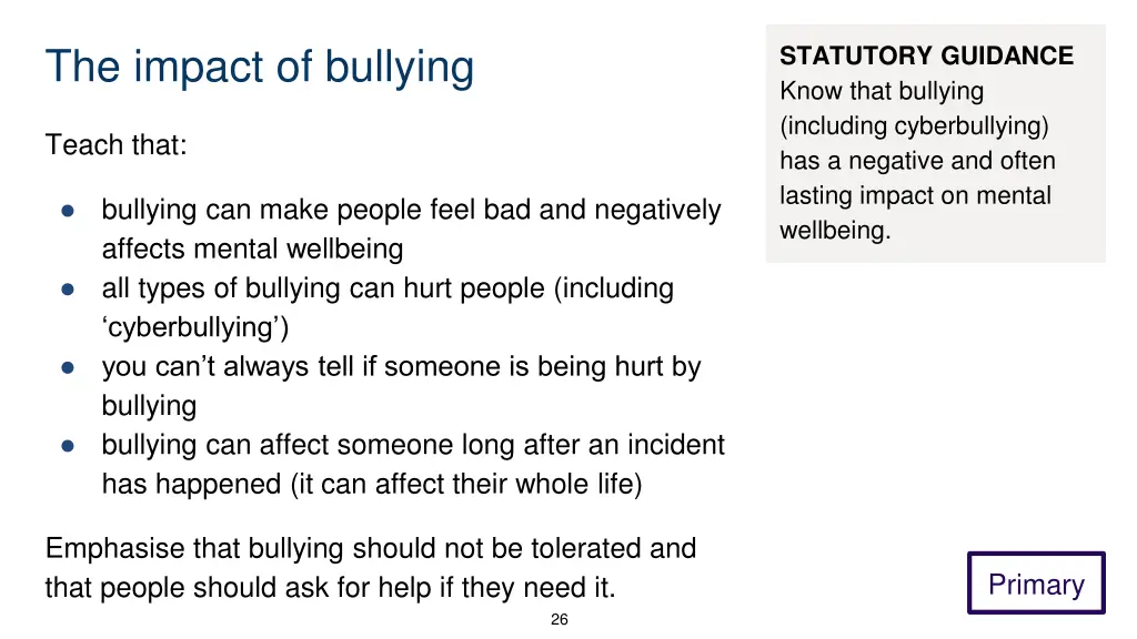 the impact of bullying