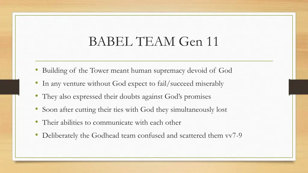 babel team gen 11