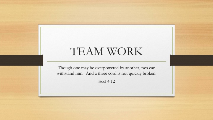 team work