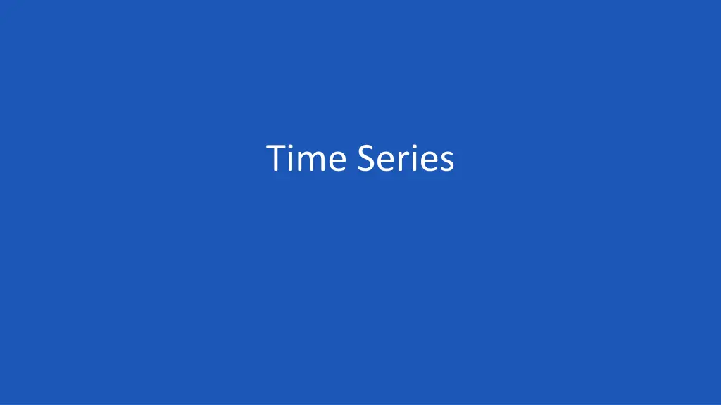 time series