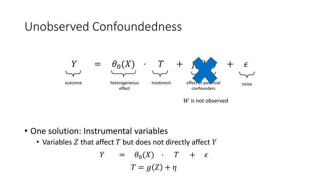 unobserved confoundedness