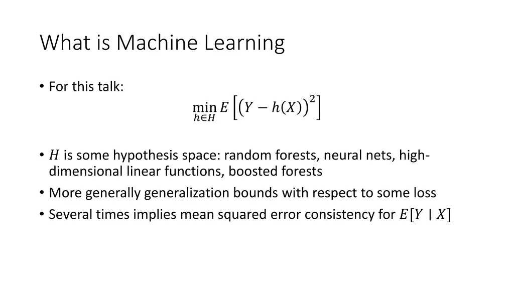 what is machine learning