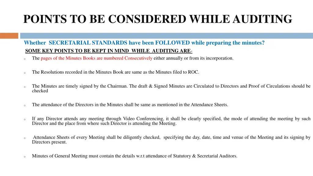 points to be considered while auditing 2