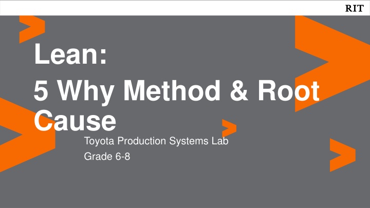 lean 5 why method root cause