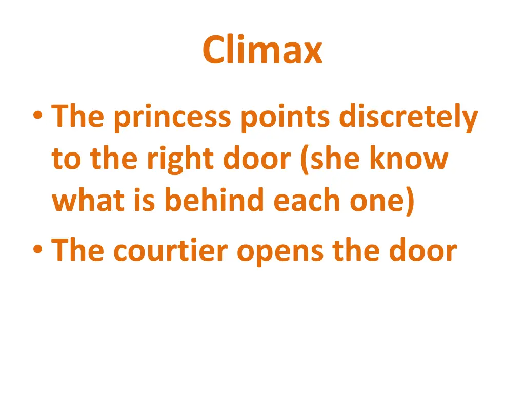 climax