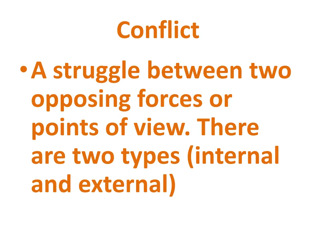 conflict