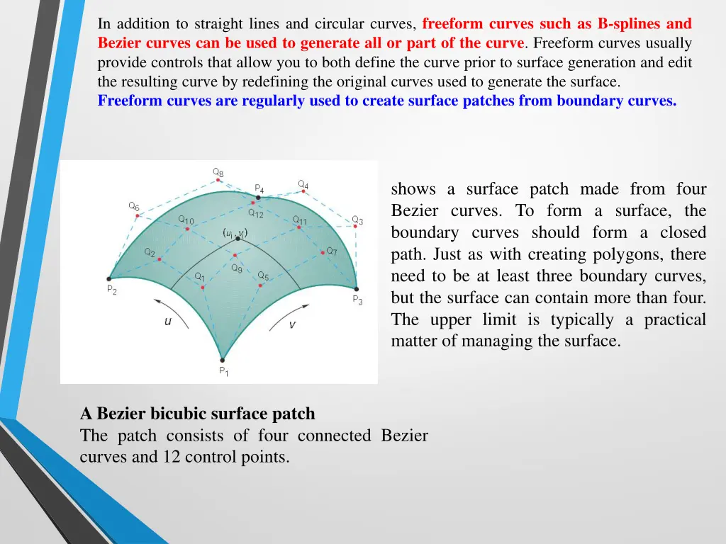 in addition to straight lines and circular curves