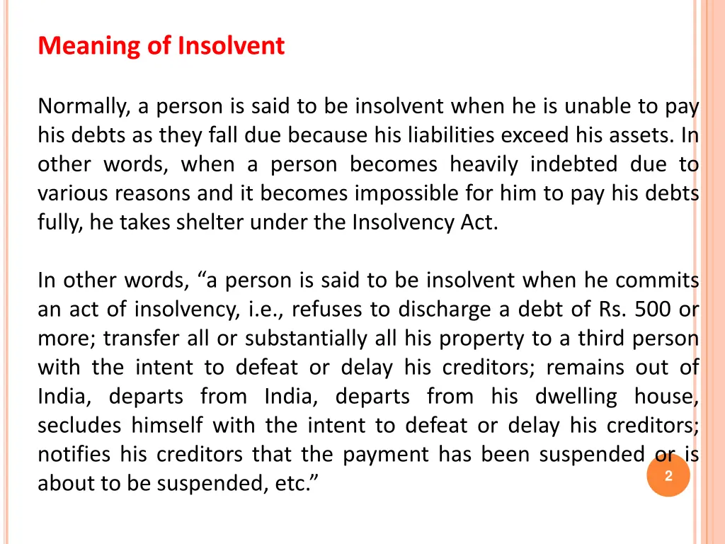 meaning of insolvent