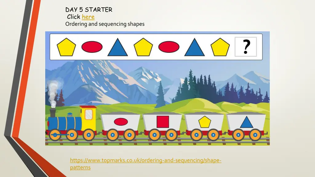 day 5 starter click here ordering and sequencing