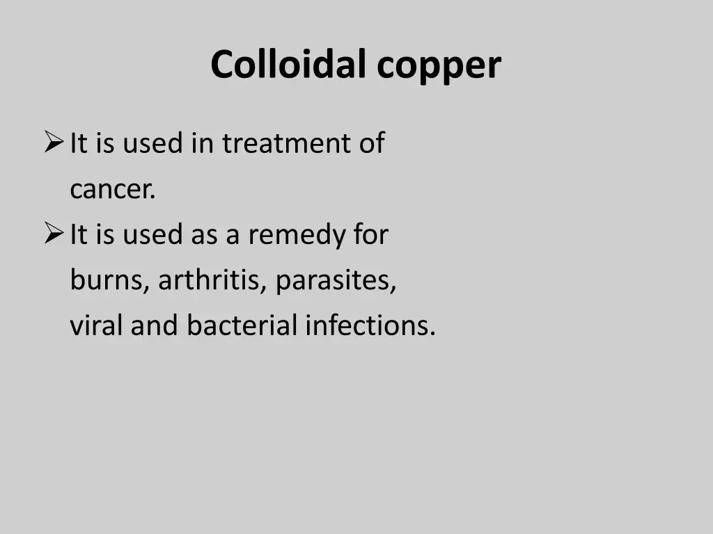 colloidal copper