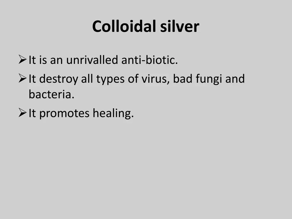 colloidal silver