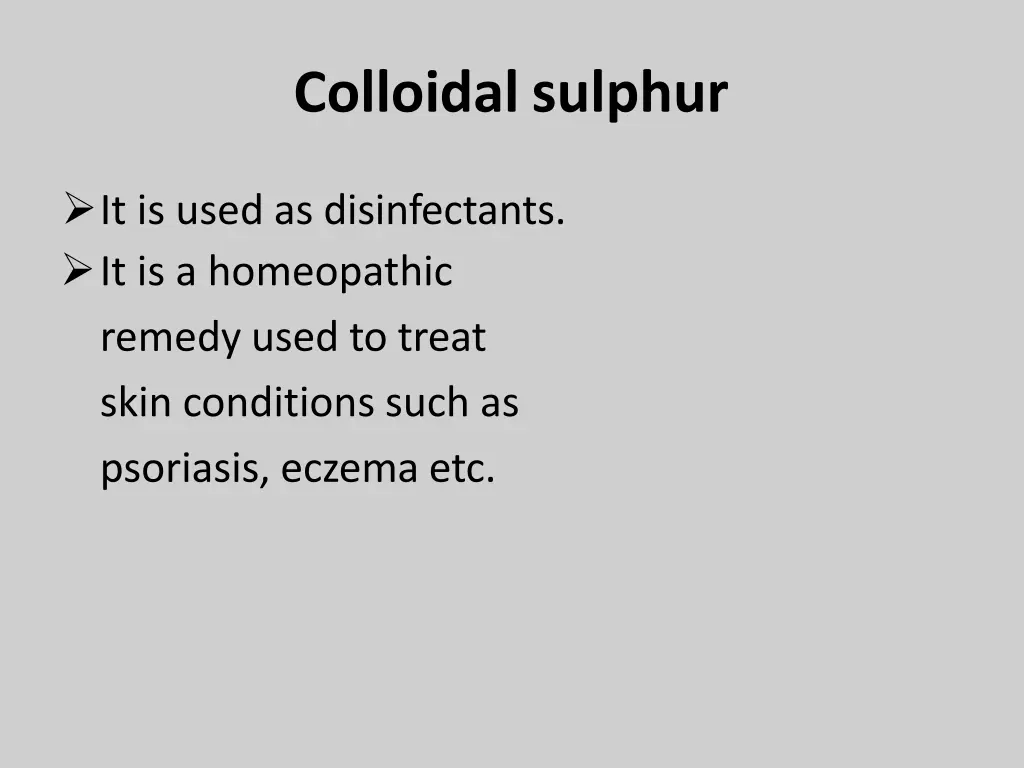 colloidalsulphur