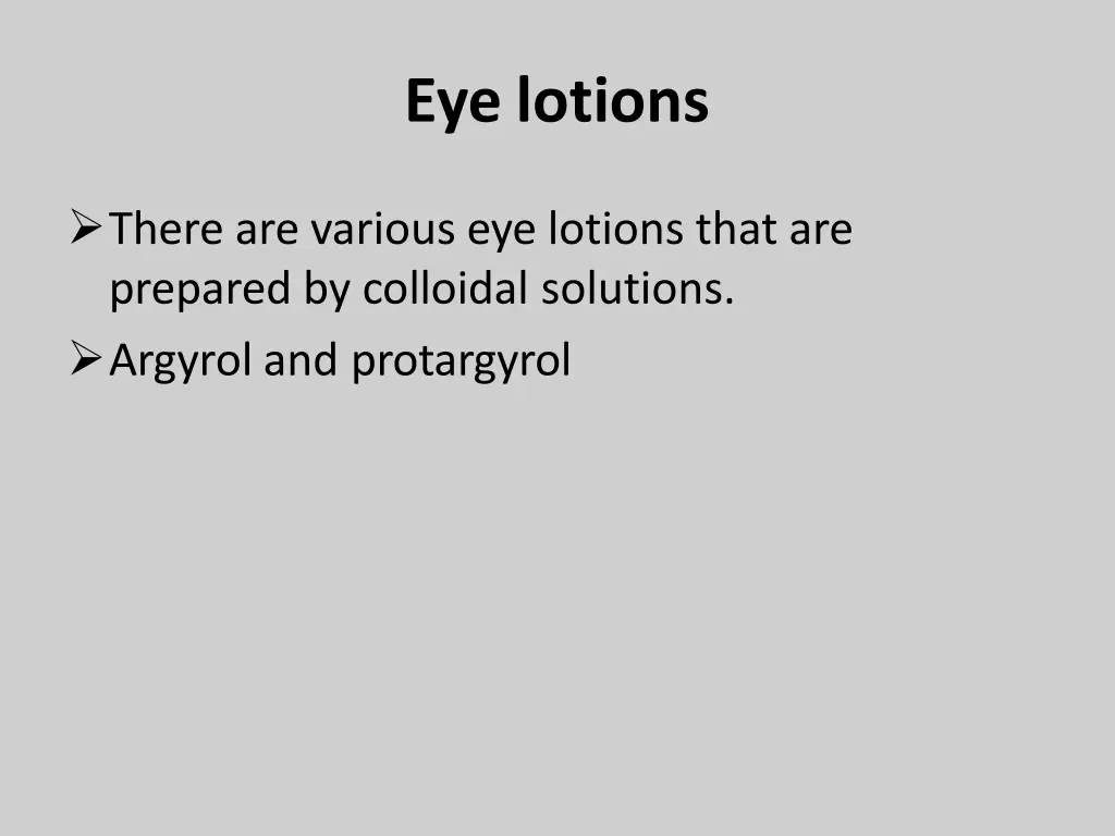 eye lotions