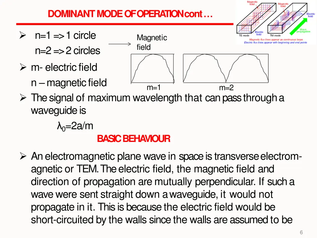 dominant mode of operation cont