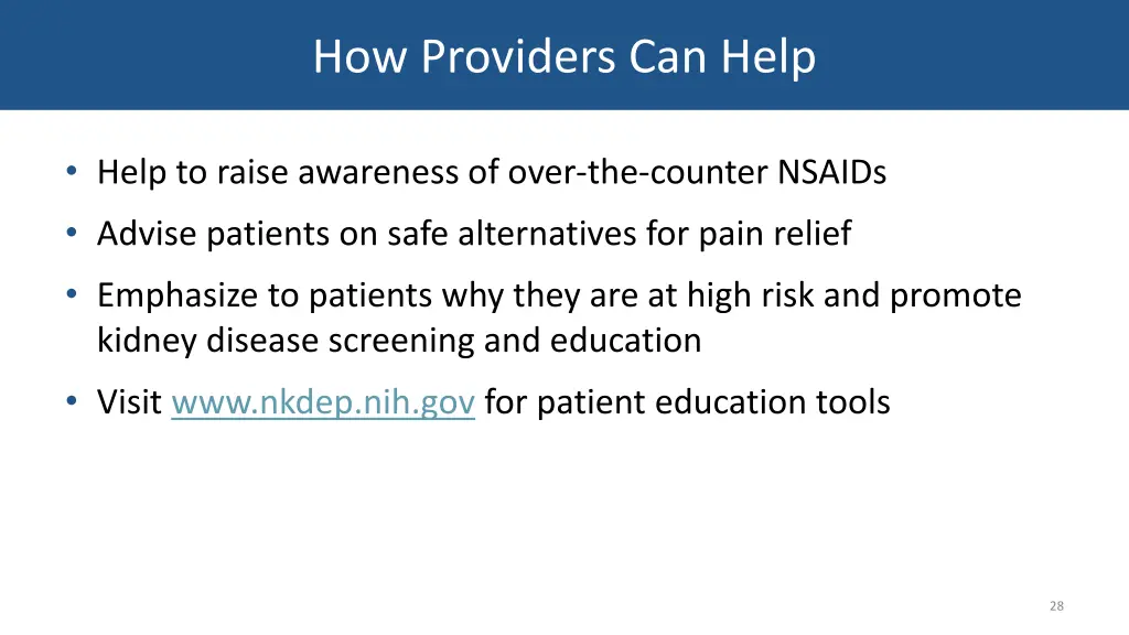 how providers can help