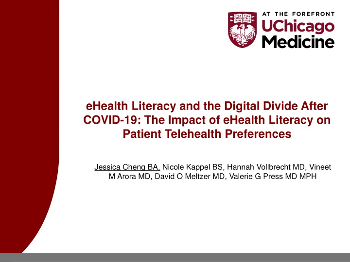 ehealth literacy and the digital divide after