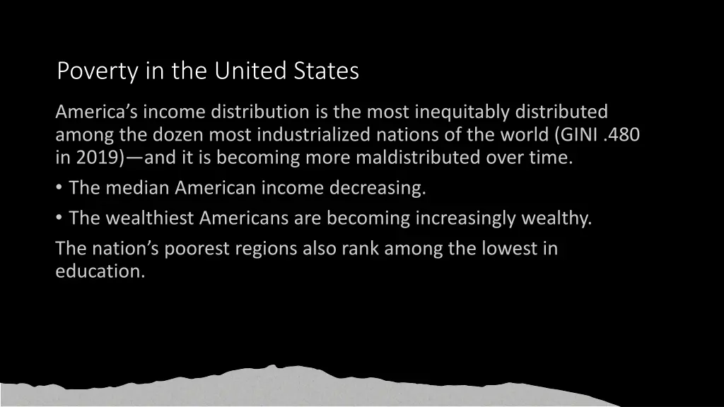 poverty in the united states