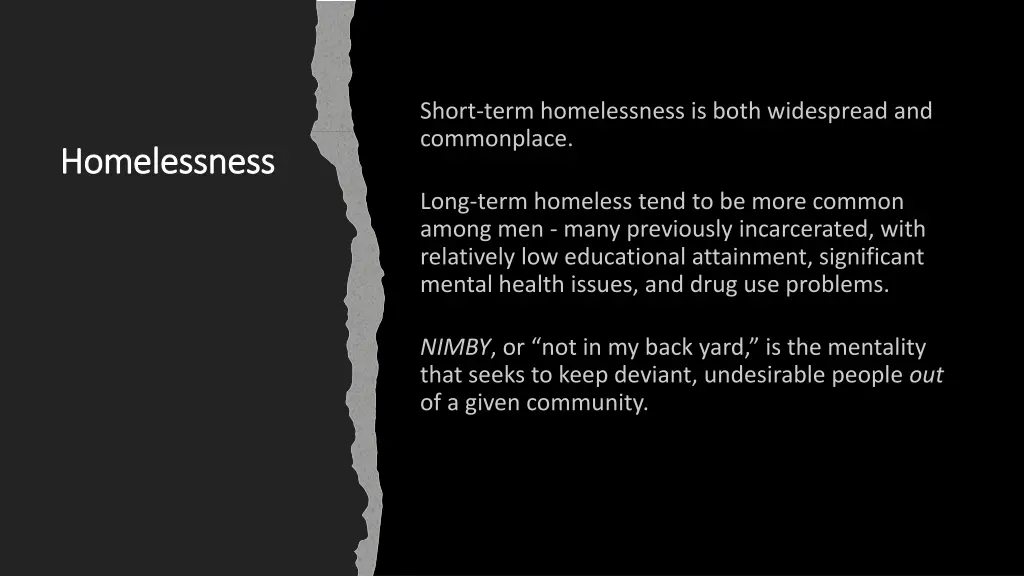 short term homelessness is both widespread