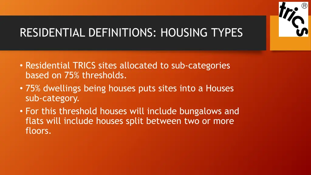 residential definitions housing types