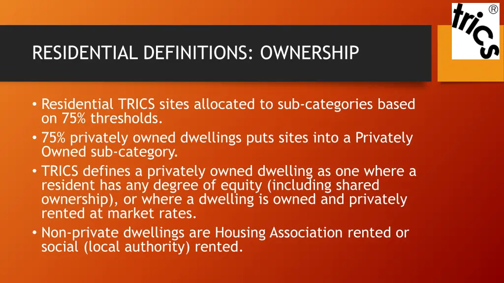 residential definitions ownership