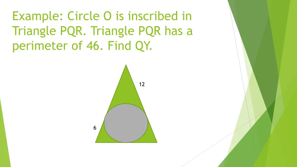 example circle o is inscribed in triangle 1