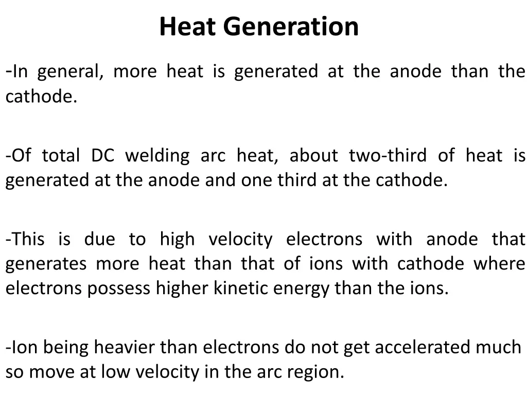 heat generation