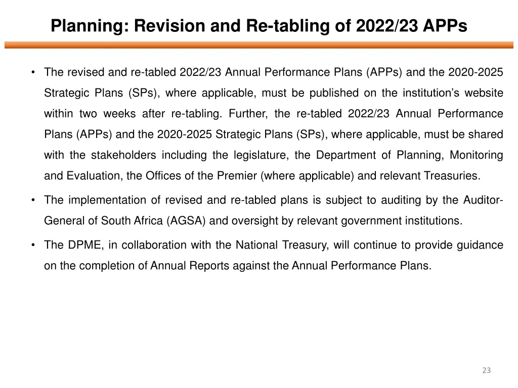 planning revision and re tabling of 2022 23 apps 3