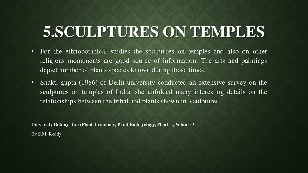 5 sculptures on temples